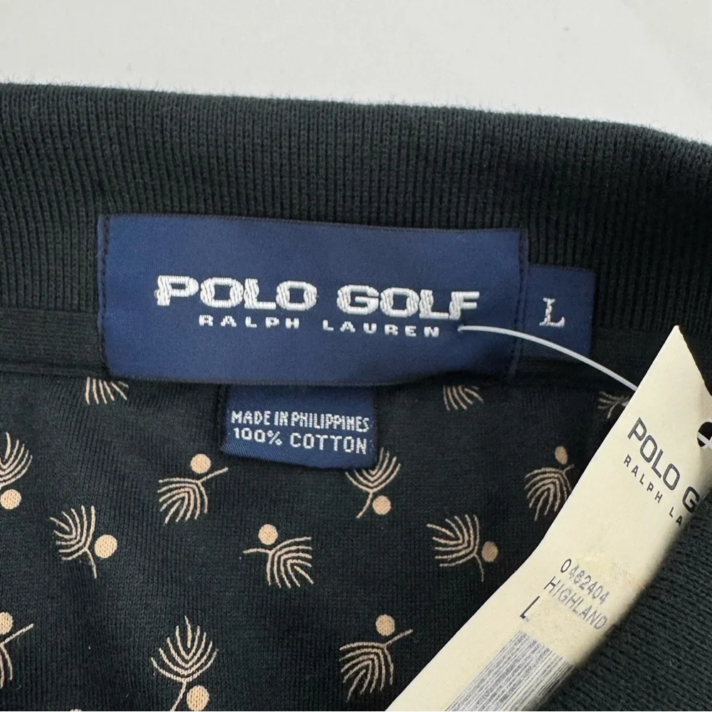 NWT Polo Golf Ralph Lauren Higland D Short Sleeve Tee Size L Black